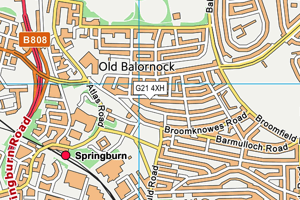 G21 4XH map - OS VectorMap District (Ordnance Survey) G21 4XH map - OS VectorMap District (Ordnance Survey)
