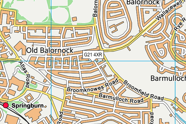 G21 4XR map - OS VectorMap District (Ordnance Survey) G21 4XR map - OS VectorMap District (Ordnance Survey)