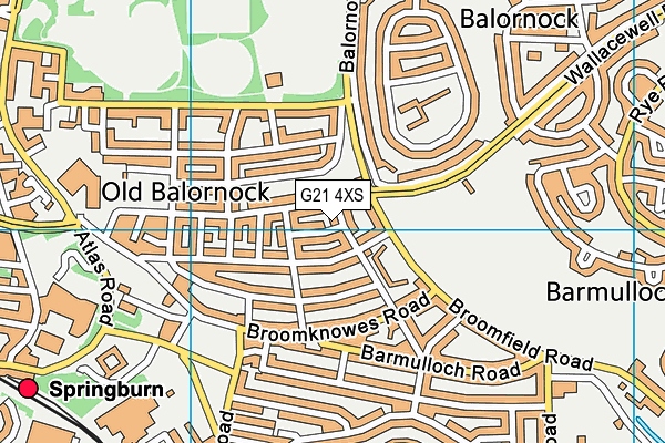 G21 4XS map - OS VectorMap District (Ordnance Survey) G21 4XS map - OS VectorMap District (Ordnance Survey)