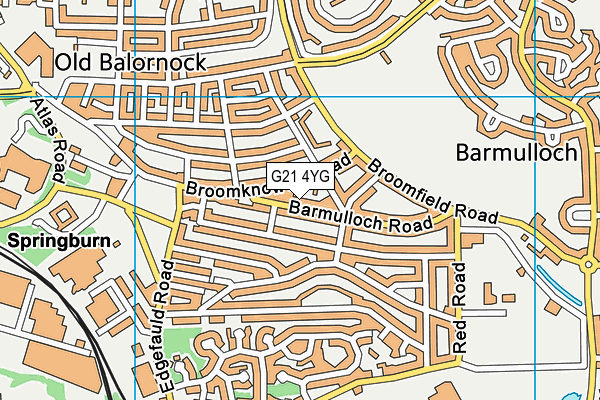 G21 4YG map - OS VectorMap District (Ordnance Survey) G21 4YG map - OS VectorMap District (Ordnance Survey)