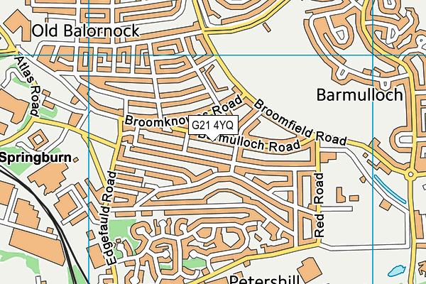 G21 4YQ map - OS VectorMap District (Ordnance Survey) G21 4YQ map - OS VectorMap District (Ordnance Survey)
