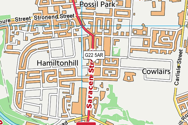 G22 5AR map - OS VectorMap District (Ordnance Survey) G22 5AR map - OS VectorMap District (Ordnance Survey)