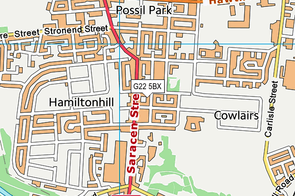 G22 5BX map - OS VectorMap District (Ordnance Survey) G22 5BX map - OS VectorMap District (Ordnance Survey)