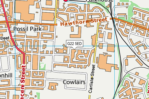 G22 5ED map - OS VectorMap District (Ordnance Survey) G22 5ED map - OS VectorMap District (Ordnance Survey)