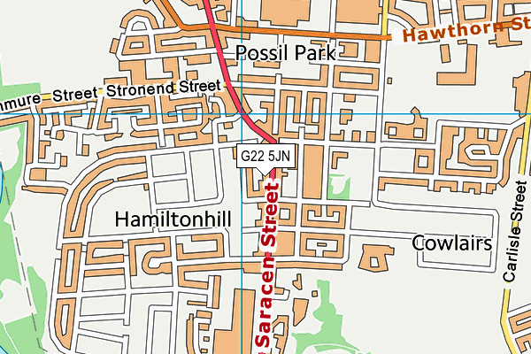 G22 5JN map - OS VectorMap District (Ordnance Survey) G22 5JN map - OS VectorMap District (Ordnance Survey)