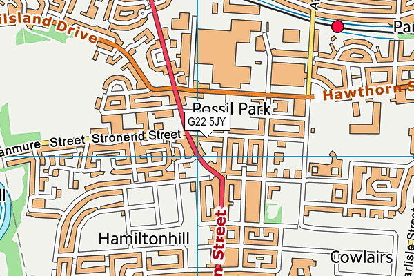 G22 5JY map - OS VectorMap District (Ordnance Survey) G22 5JY map - OS VectorMap District (Ordnance Survey)