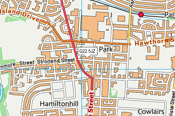 G22 5JZ map - OS VectorMap District (Ordnance Survey) G22 5JZ map - OS VectorMap District (Ordnance Survey)