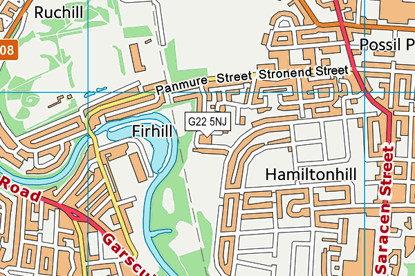 G22 5NJ map - OS VectorMap District (Ordnance Survey) G22 5NJ map - OS VectorMap District (Ordnance Survey)