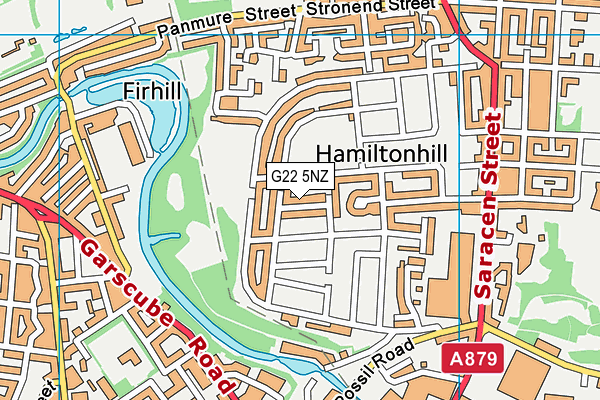 G22 5NZ map - OS VectorMap District (Ordnance Survey)