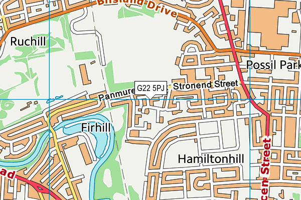 G22 5PJ map - OS VectorMap District (Ordnance Survey) G22 5PJ map - OS VectorMap District (Ordnance Survey)