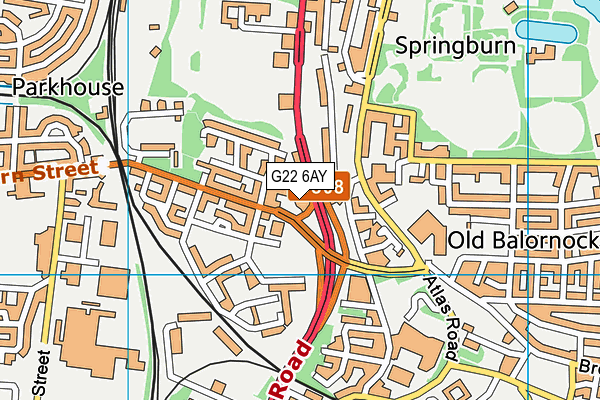 G22 6AY map - OS VectorMap District (Ordnance Survey) G22 6AY map - OS VectorMap District (Ordnance Survey)
