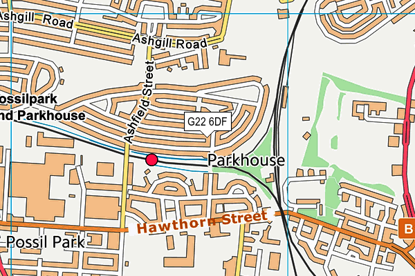 G22 6DF map - OS VectorMap District (Ordnance Survey) G22 6DF map - OS VectorMap District (Ordnance Survey)