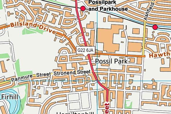 G22 6JA map - OS VectorMap District (Ordnance Survey) G22 6JA map - OS VectorMap District (Ordnance Survey)
