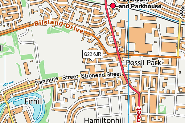 G22 6JR map - OS VectorMap District (Ordnance Survey) G22 6JR map - OS VectorMap District (Ordnance Survey)