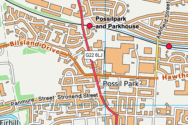 G22 6LJ map - OS VectorMap District (Ordnance Survey) G22 6LJ map - OS VectorMap District (Ordnance Survey)