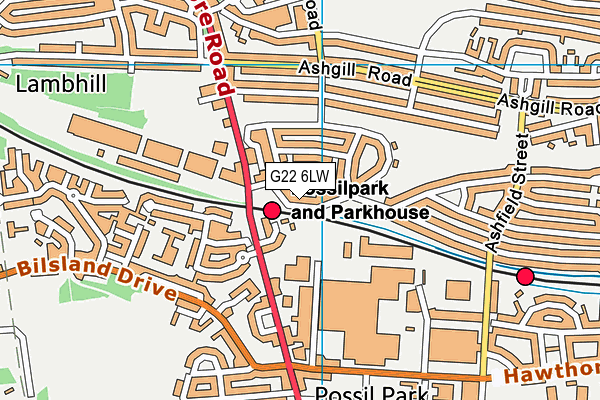 G22 6LW map - OS VectorMap District (Ordnance Survey) G22 6LW map - OS VectorMap District (Ordnance Survey)