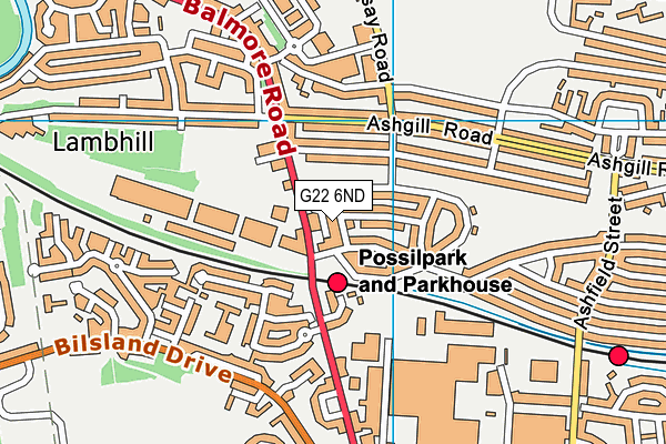 G22 6ND map - OS VectorMap District (Ordnance Survey) G22 6ND map - OS VectorMap District (Ordnance Survey)