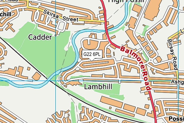 G22 6PL map - OS VectorMap District (Ordnance Survey) G22 6PL map - OS VectorMap District (Ordnance Survey)