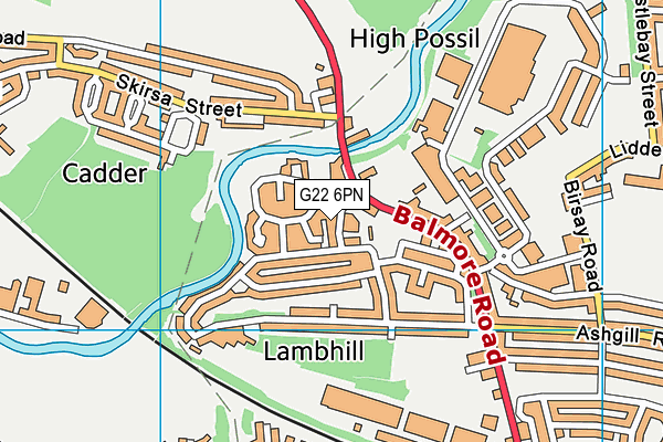 G22 6PN map - OS VectorMap District (Ordnance Survey) G22 6PN map - OS VectorMap District (Ordnance Survey)