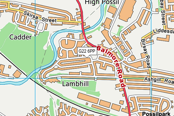 G22 6PP map - OS VectorMap District (Ordnance Survey) G22 6PP map - OS VectorMap District (Ordnance Survey)