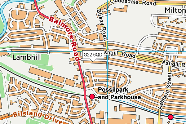 G22 6QD map - OS VectorMap District (Ordnance Survey) G22 6QD map - OS VectorMap District (Ordnance Survey)