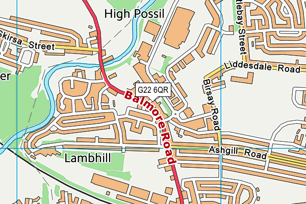 G22 6QR map - OS VectorMap District (Ordnance Survey) G22 6QR map - OS VectorMap District (Ordnance Survey)