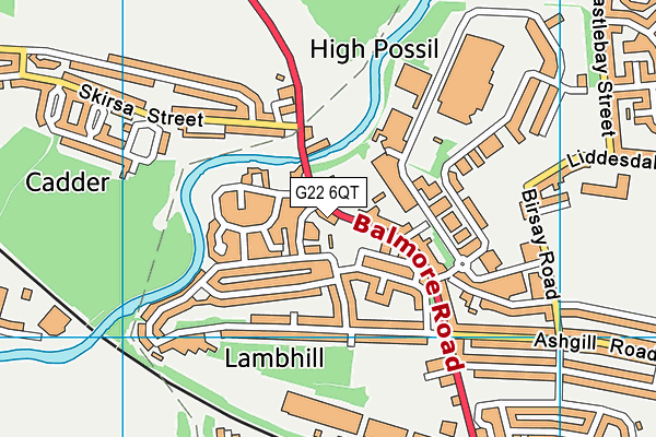 G22 6QT map - OS VectorMap District (Ordnance Survey) G22 6QT map - OS VectorMap District (Ordnance Survey)