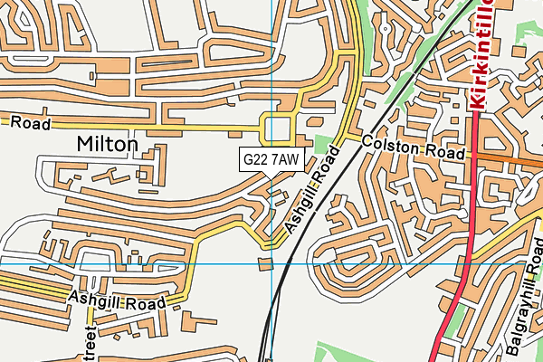 G22 7AW map - OS VectorMap District (Ordnance Survey) G22 7AW map - OS VectorMap District (Ordnance Survey)