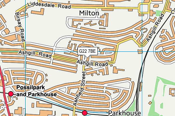 G22 7BE map - OS VectorMap District (Ordnance Survey) G22 7BE map - OS VectorMap District (Ordnance Survey)