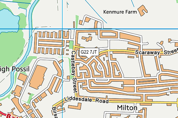 G22 7JT map - OS VectorMap District (Ordnance Survey) G22 7JT map - OS VectorMap District (Ordnance Survey)