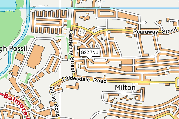 G22 7NU map - OS VectorMap District (Ordnance Survey)