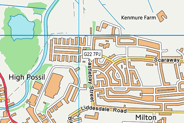 G22 7PJ map - OS VectorMap District (Ordnance Survey) G22 7PJ map - OS VectorMap District (Ordnance Survey)