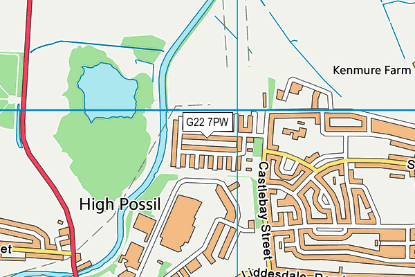 G22 7PW map - OS VectorMap District (Ordnance Survey) G22 7PW map - OS VectorMap District (Ordnance Survey)