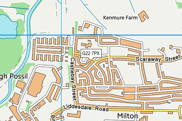 G22 7PX map - OS VectorMap District (Ordnance Survey) G22 7PX map - OS VectorMap District (Ordnance Survey)