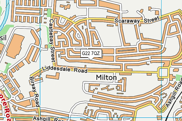 G22 7QZ map - OS VectorMap District (Ordnance Survey) G22 7QZ map - OS VectorMap District (Ordnance Survey)
