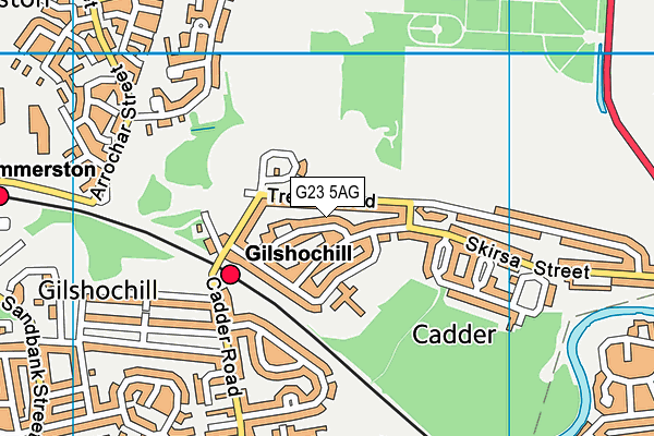 G23 5AG map - OS VectorMap District (Ordnance Survey)