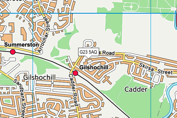 G23 5AQ map - OS VectorMap District (Ordnance Survey) G23 5AQ map - OS VectorMap District (Ordnance Survey)