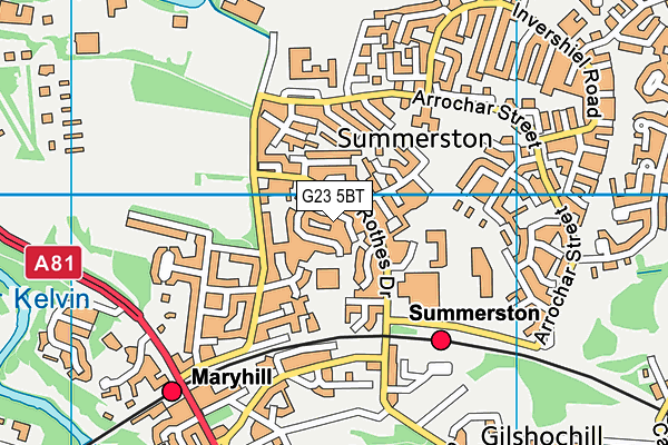 G23 5BT map - OS VectorMap District (Ordnance Survey) G23 5BT map - OS VectorMap District (Ordnance Survey)