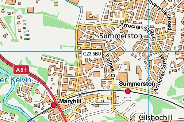 G23 5BU map - OS VectorMap District (Ordnance Survey) G23 5BU map - OS VectorMap District (Ordnance Survey)