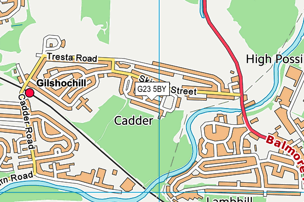 G23 5BY map - OS VectorMap District (Ordnance Survey) G23 5BY map - OS VectorMap District (Ordnance Survey)