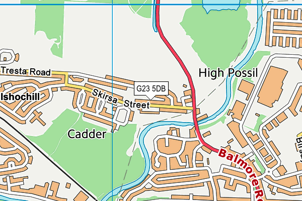G23 5DB map - OS VectorMap District (Ordnance Survey) G23 5DB map - OS VectorMap District (Ordnance Survey)