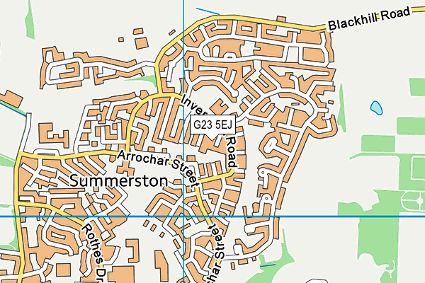 G23 5EJ map - OS VectorMap District (Ordnance Survey) G23 5EJ map - OS VectorMap District (Ordnance Survey)