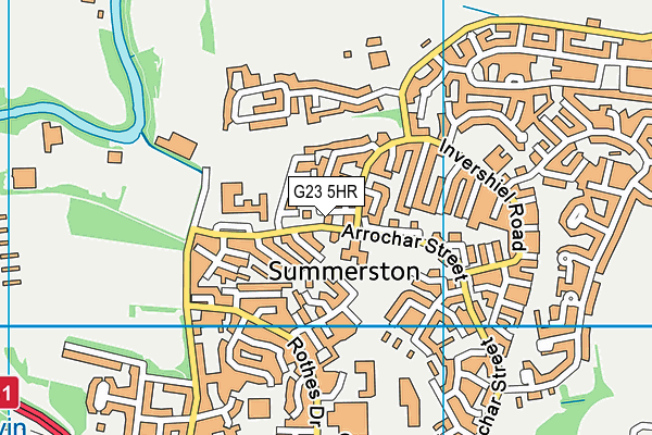 G23 5HR map - OS VectorMap District (Ordnance Survey)