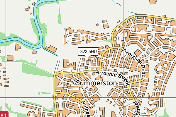 G23 5HU map - OS VectorMap District (Ordnance Survey) G23 5HU map - OS VectorMap District (Ordnance Survey)