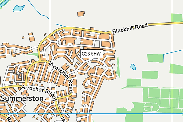 G23 5HW map - OS VectorMap District (Ordnance Survey)