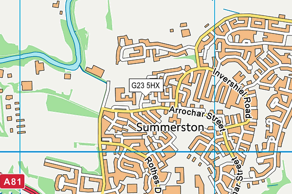 G23 5HX map - OS VectorMap District (Ordnance Survey)