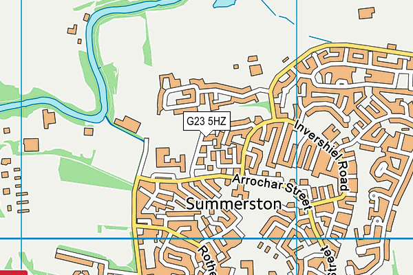 G23 5HZ map - OS VectorMap District (Ordnance Survey)
