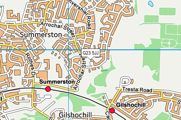 G23 5JJ map - OS VectorMap District (Ordnance Survey) G23 5JJ map - OS VectorMap District (Ordnance Survey)