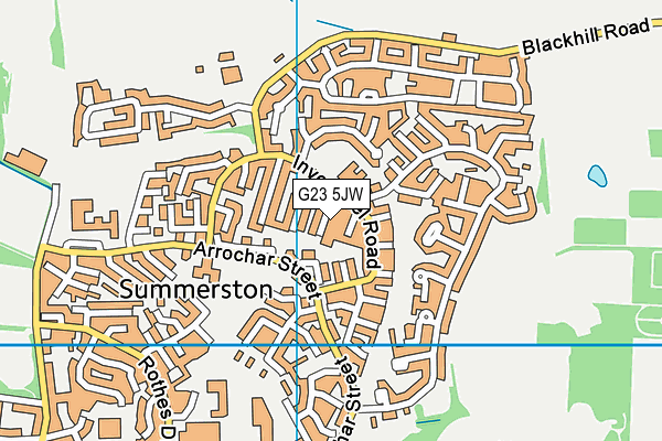 G23 5JW map - OS VectorMap District (Ordnance Survey) G23 5JW map - OS VectorMap District (Ordnance Survey)