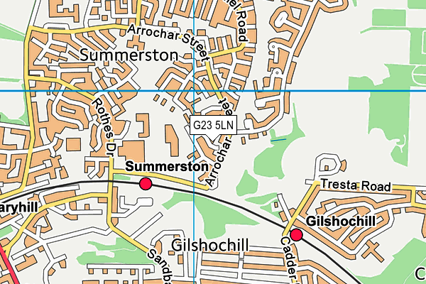 G23 5LN map - OS VectorMap District (Ordnance Survey) G23 5LN map - OS VectorMap District (Ordnance Survey)